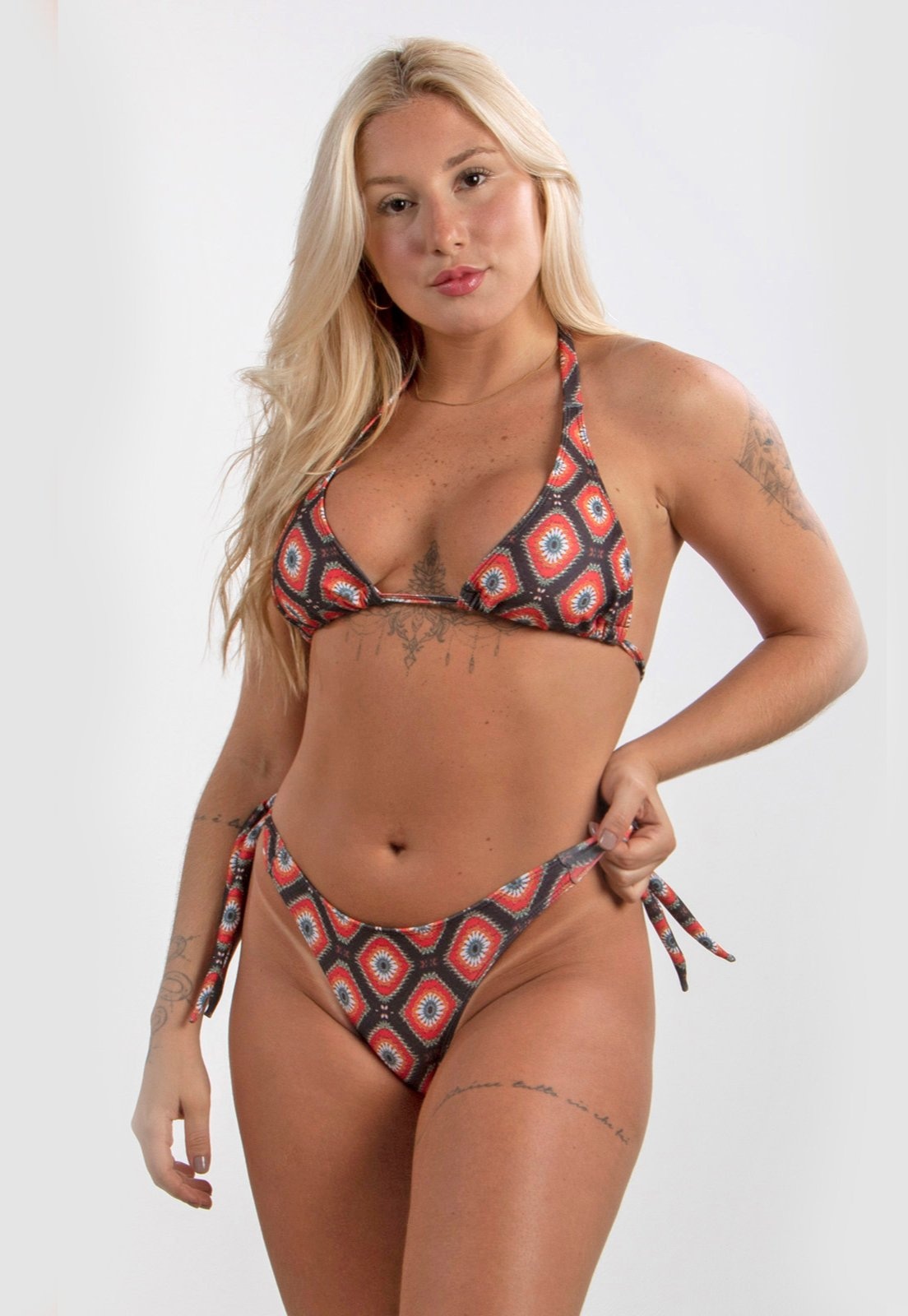 Imagem principal Biquíni Rioutlet Cortinão Moda Praia Estampado Trico Rioutlet multicolorido