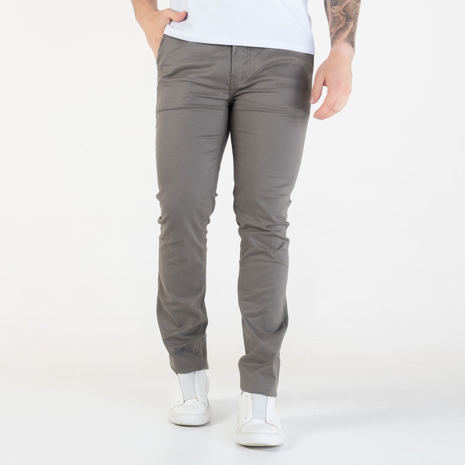 Imagem principal Calça Ellus Color Slim Khaki Ellus cáqui khaki