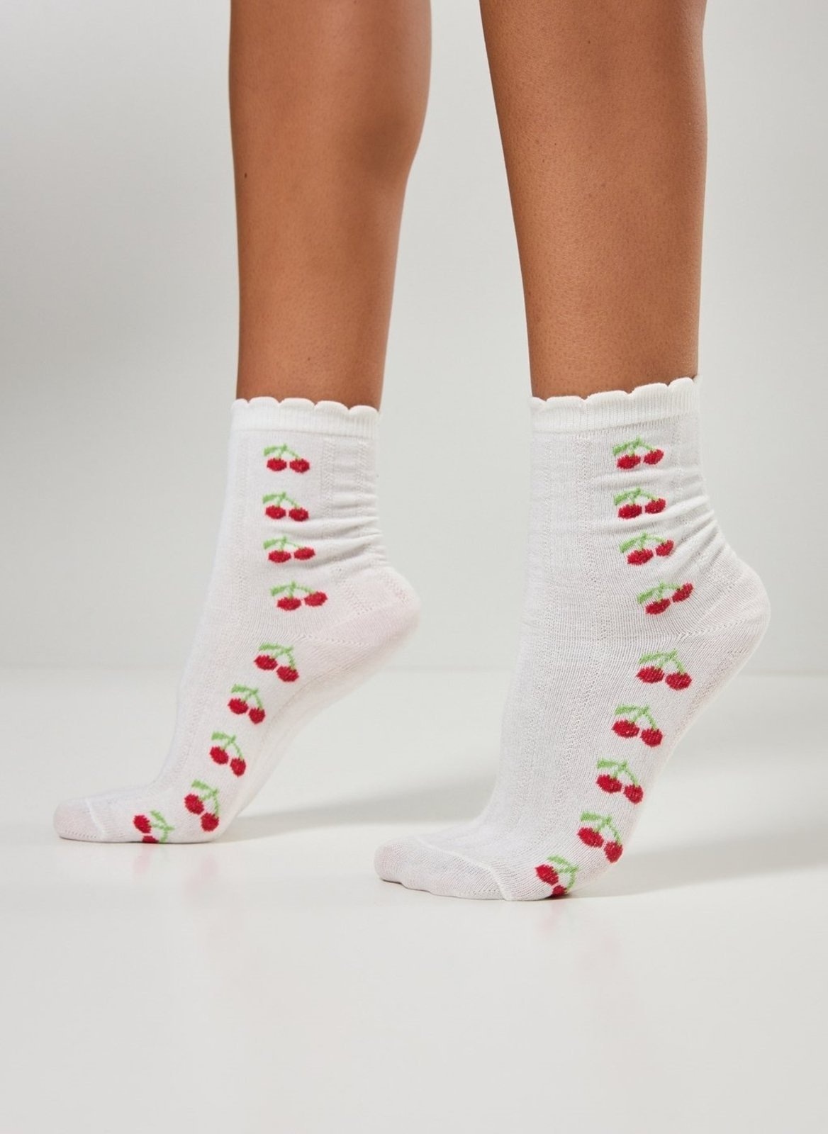 Imagem principal Meia Off Cerejas Youcom white