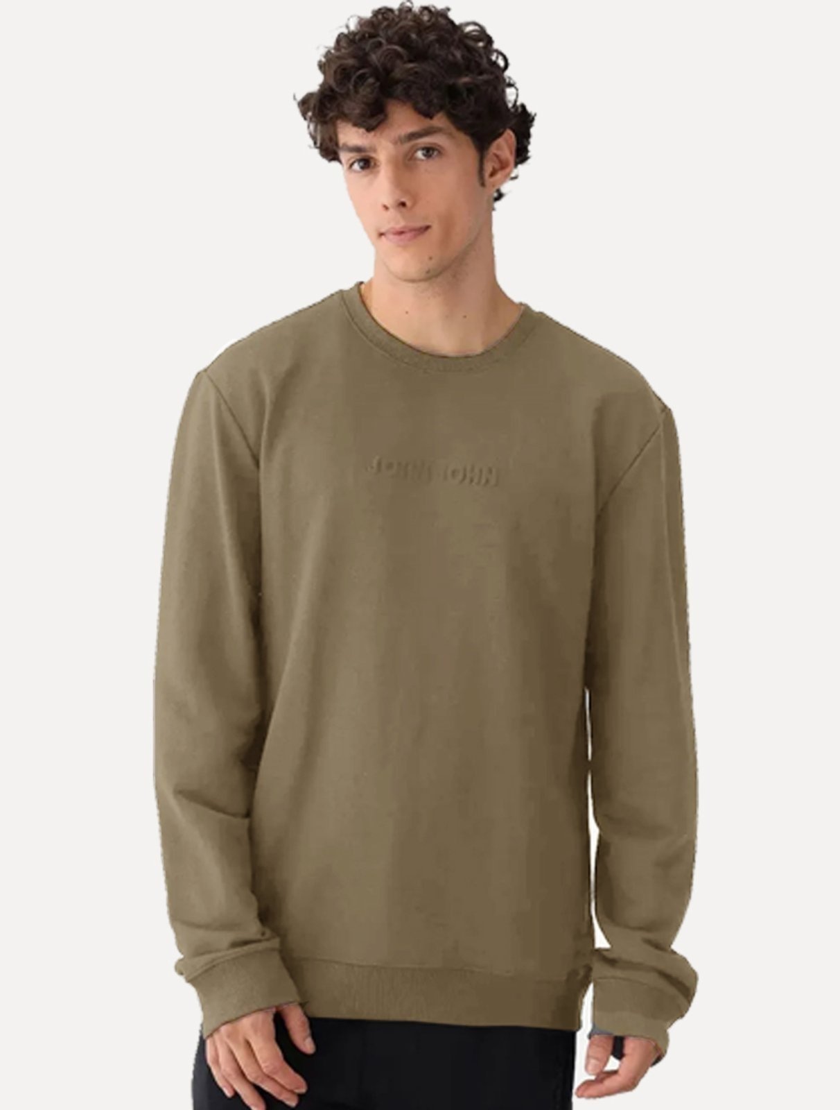 Imagem principal Moletom John John Masculino Embossed Logo édio John John cáqui