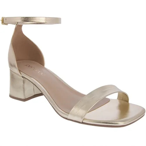 Imagem principal Sandália Penélope Salto Grosso Metalizada Dourada PENÉLOPE Ouro