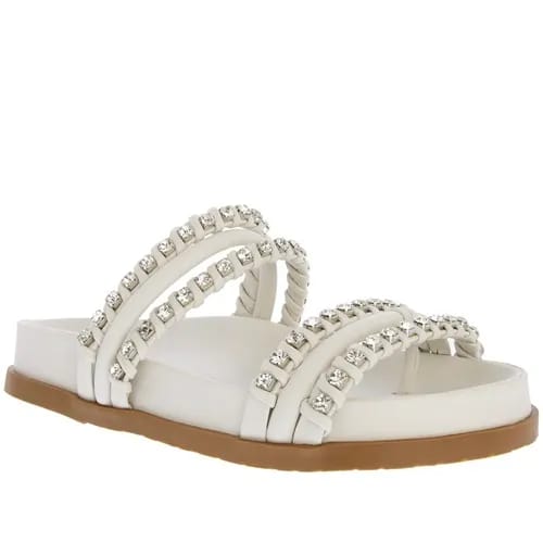 Sandália Gabriela Flatform Detalhe Pedraria