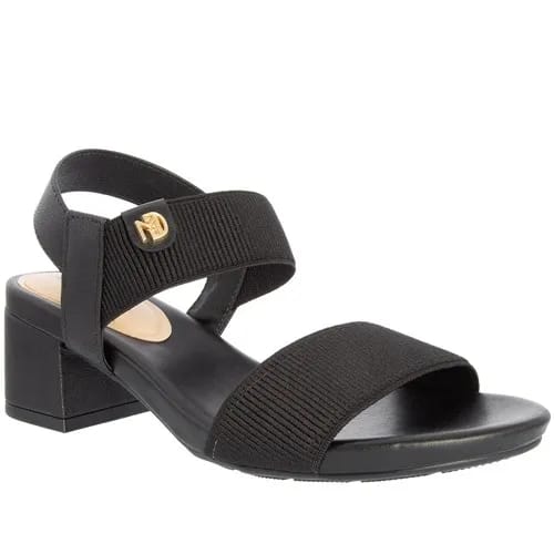 Sandália Modare Ultraconforto Salto Grosso Elástico