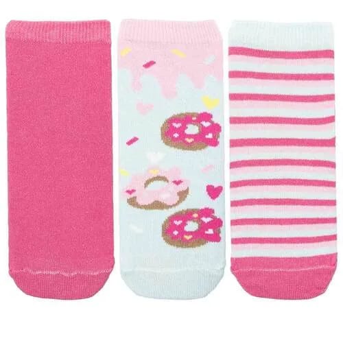 Kit Meia Cano Médio Infantil STZ 3 Pares 22-25 Doces Donuts Color