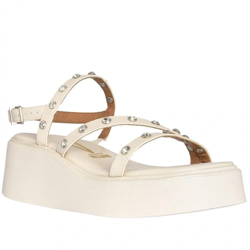 Sandália Vizzano Plataforma Tiras Detalhe Pedraria