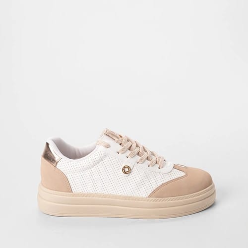 Tênis Casual Feminino Bebecê Recorte Nobuck & Metalizado