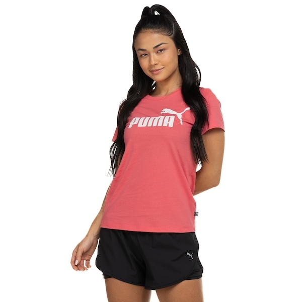 Imagem principal Camiseta Puma Manga Curta Essentials Logo - Feminina Puma SALMAO