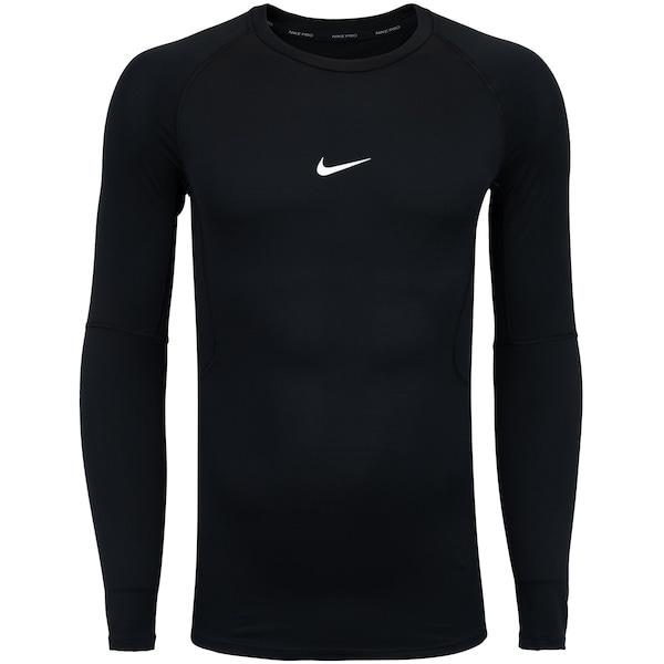 Imagem principal Camiseta Masculina Nike Manga Longa Dri-Fit Tight TOP LS Nike PRETO/BRANCO