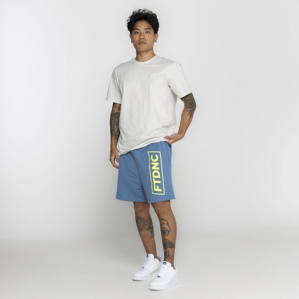 Imagem principal Bermuda de Moletom FTDNC Recortada FTDNC AZUL
