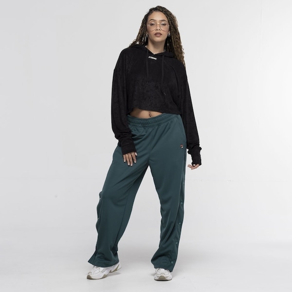 Imagem principal Blusa Cropped FTDNC com Capuz Atoalhado FTDNC PRETO