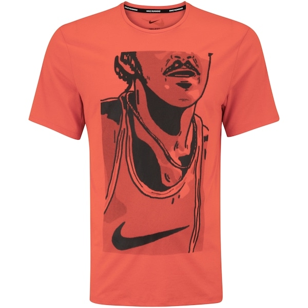 Imagem principal Camiseta Masculina Nike Manga Curta Run Energy Ris Nike LARANJA
