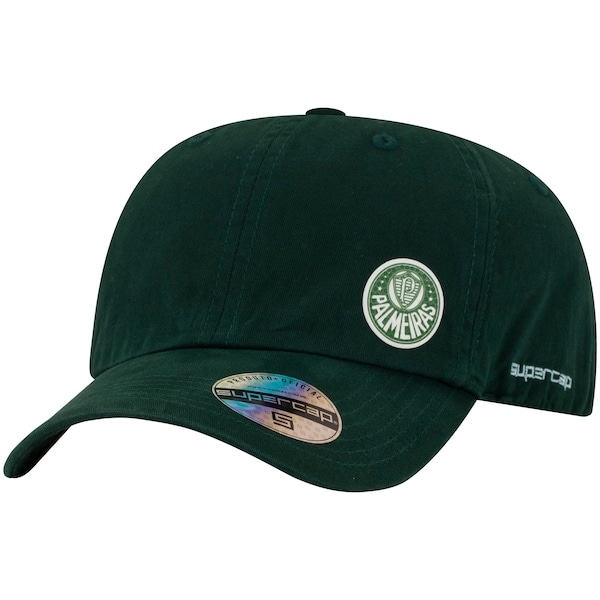 Imagem principal Boné Aba Curva do Palmeiras Supercap Tinturado com Aplicação Snapback Adulto Super Cap VERDE ESCURO