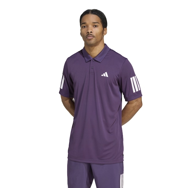 Imagem principal Camisa Polo Masculina adidas Club 3 Listras Adidas ROXO ESCURO
