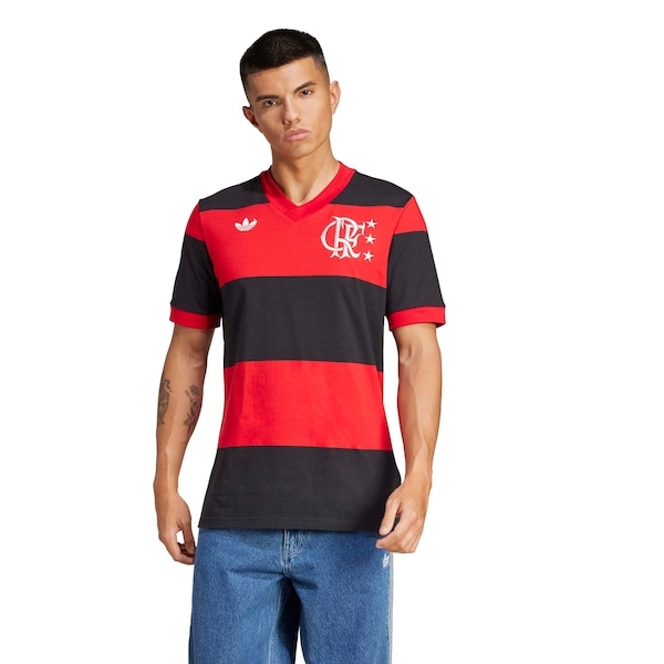 Imagem principal Camisa do Flamengo adidas Masculina Comemorativa 81 Adidas VINHO
