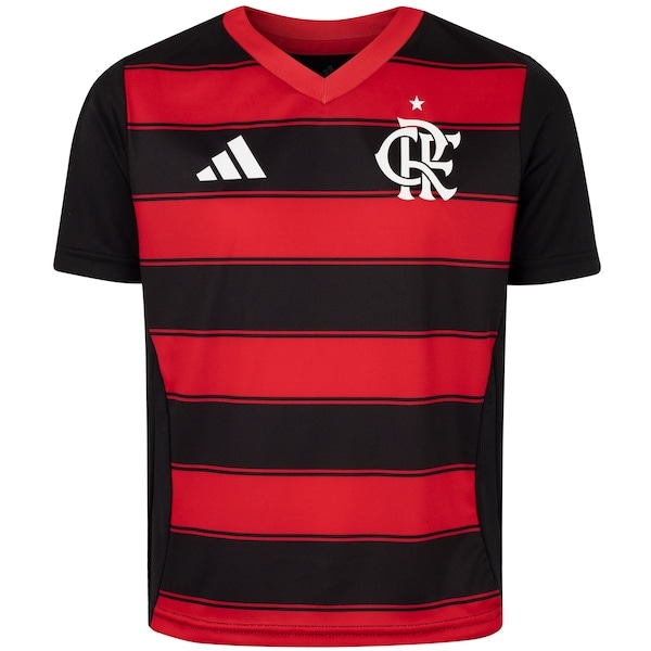 Imagem principal Camisa do Flamengo 25/26 adidas Juvenil Fanshirt Adidas PRETO/VERMELHO