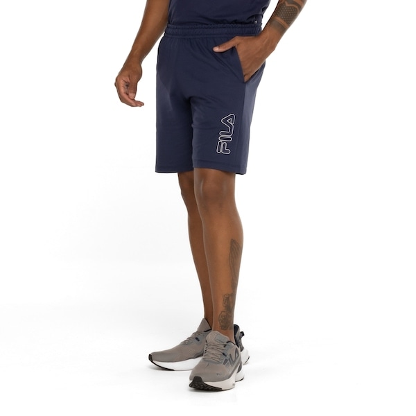 Imagem principal Bermuda Masculina Fila Outline Light Fila AZUL ESCURO