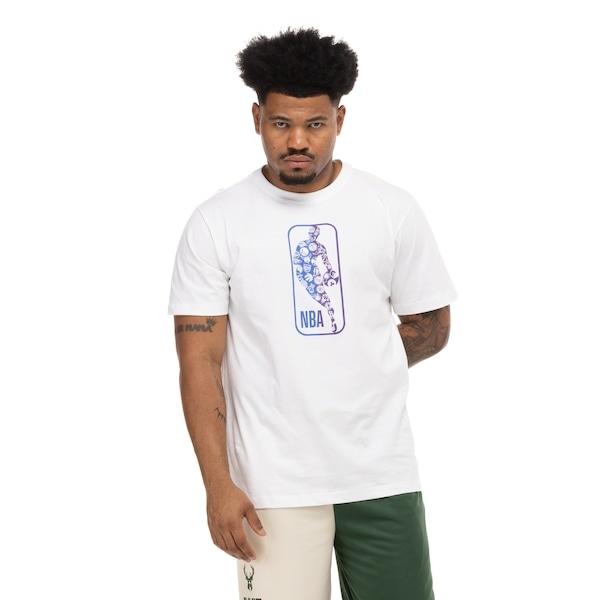 Imagem principal Camiseta NBA Masculina Manga Curta Gradient N0492 NBA OFF WHITE