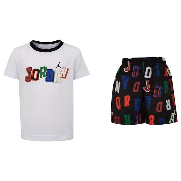 Conjunto Jordan Nike Infantil Camiseta + Bermuda Court Of Legends SP25