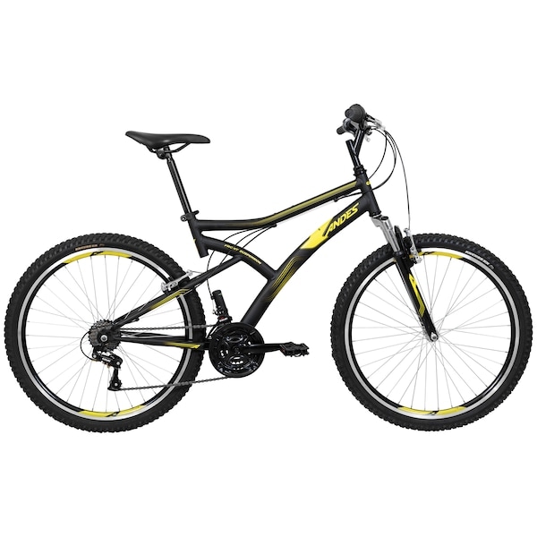 Imagem principal Bicicleta Caloi Andes Aro 26 21 Marchas Caloi PRETO/AMARELO ESC