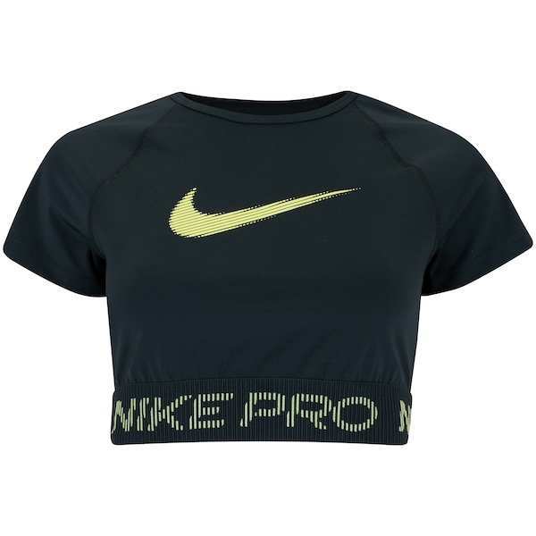 Imagem principal Camiseta Feminina Nike Pro Dri-FIT Tight Gráfica Nike VERDE ESC/VERDE CLA