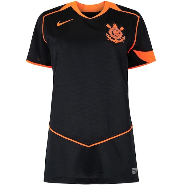 Imagem principal Camisa do Corinthians III 25/26 Nike Total 90 Feminina Nike PRETO/LARANJA