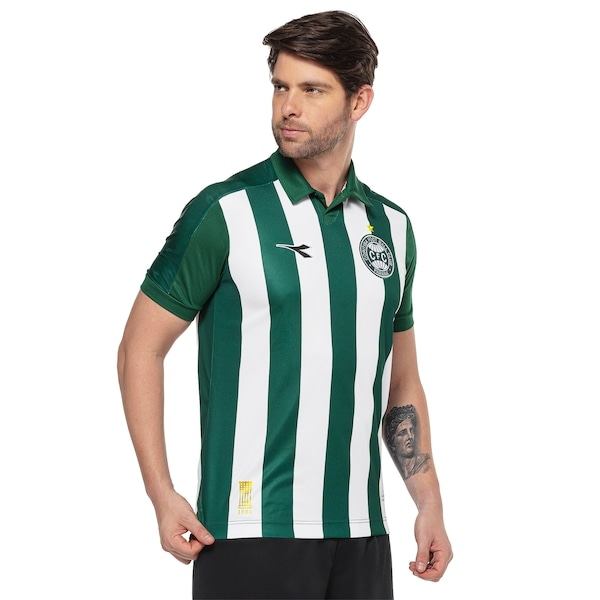 Imagem principal Camisa do Coritiba II 25/26 Torcedor Diadora Masculina Diadora VERDE/BRANCO