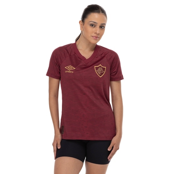 Imagem principal Camisa do Fluminense III 25/26 Torcedor Umbro Feminina Umbro VINHO/OURO