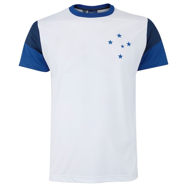 Imagem principal Camiseta do Cruzeiro Braziline Brilhar Masculina braziline BRANCO/AZUL