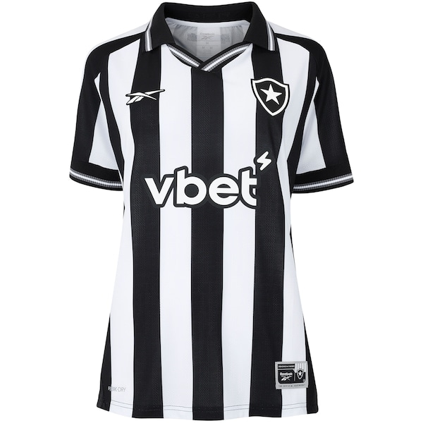 Imagem principal Camisa do Botafogo I 25/26 Torcedor Reebok Feminina Reebok BRANCO/PRETO
