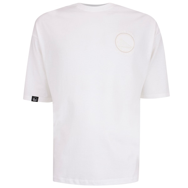 Imagem principal Camiseta Golden State Warriors NBA Faux Embossed N0504 Masculina NBA OFF WHITE