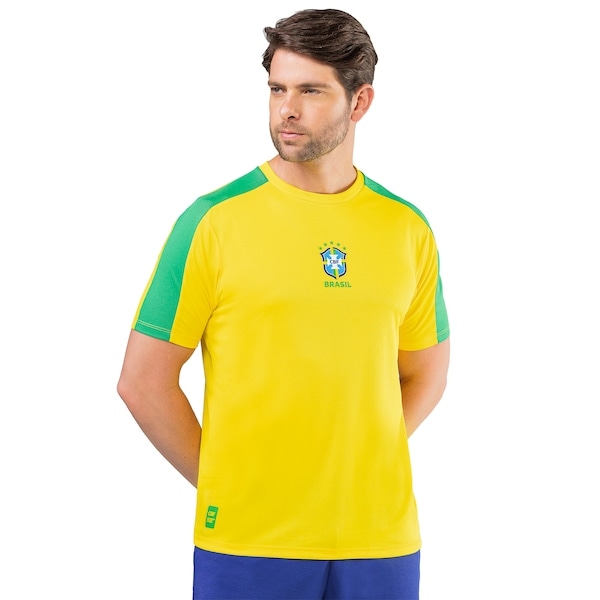 Imagem principal Camiseta da Seleção do Brasil Recorte CBF 26/27 Masculina Cbf AMARELO