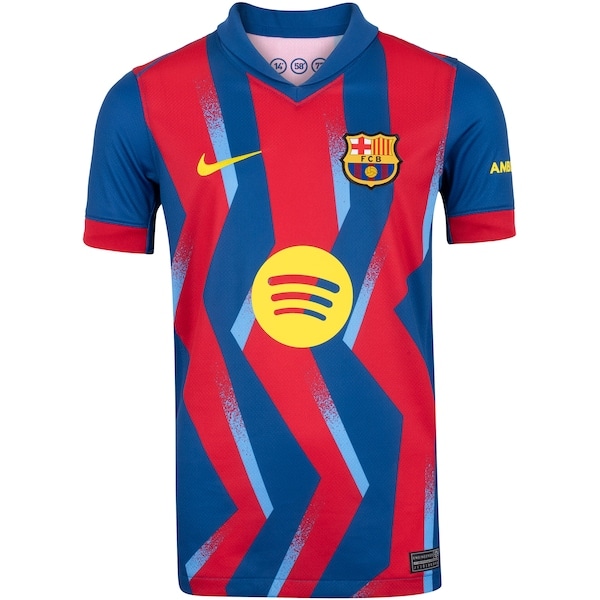 Imagem principal Camisa F.C Barcelona IV 25/26 Torcedor Pro Nike Infantil Nike AZUL/VERMELHO