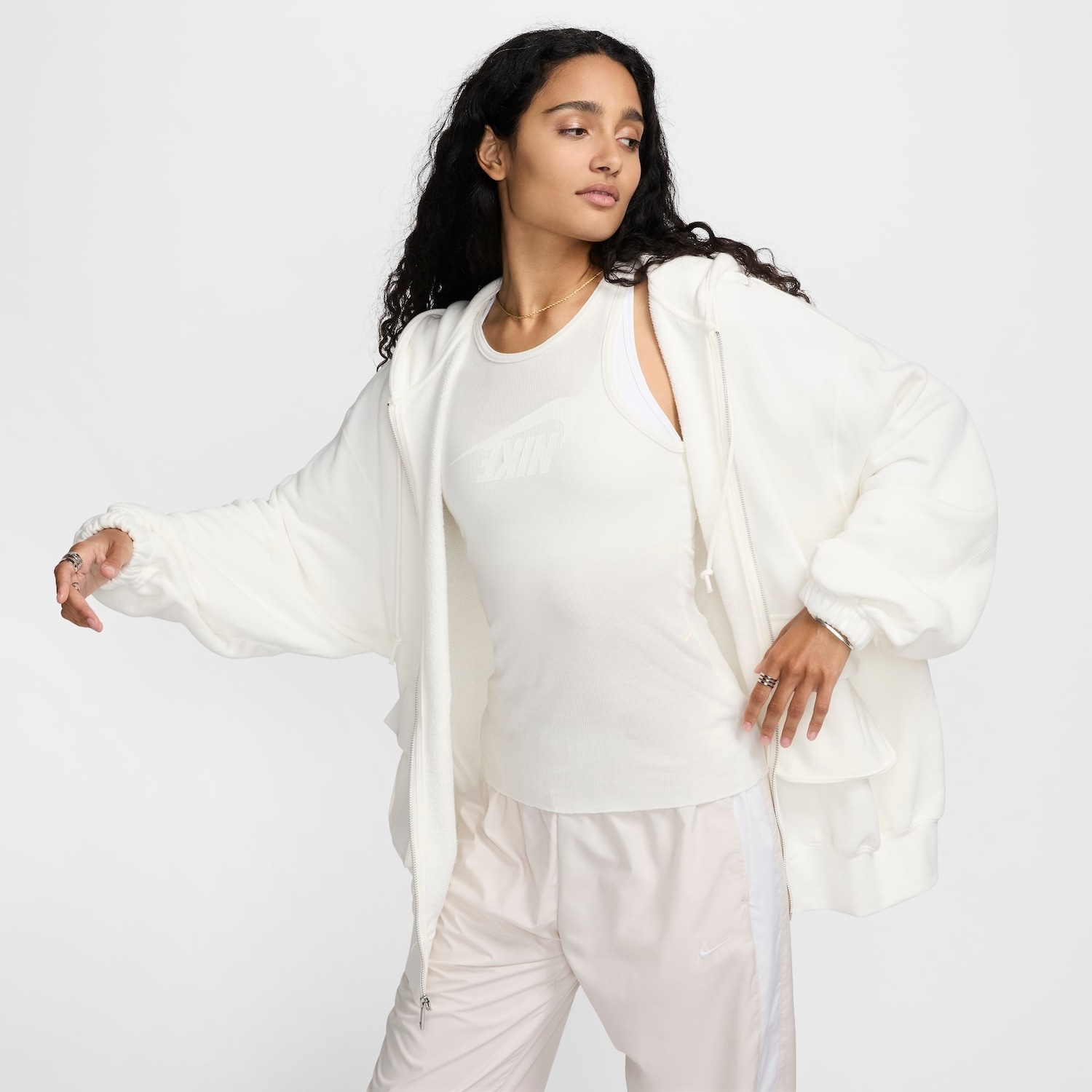 Imagem principal Jaqueta Nike Sportswear Oversized Dance Feminina Nike Sportswear Branco