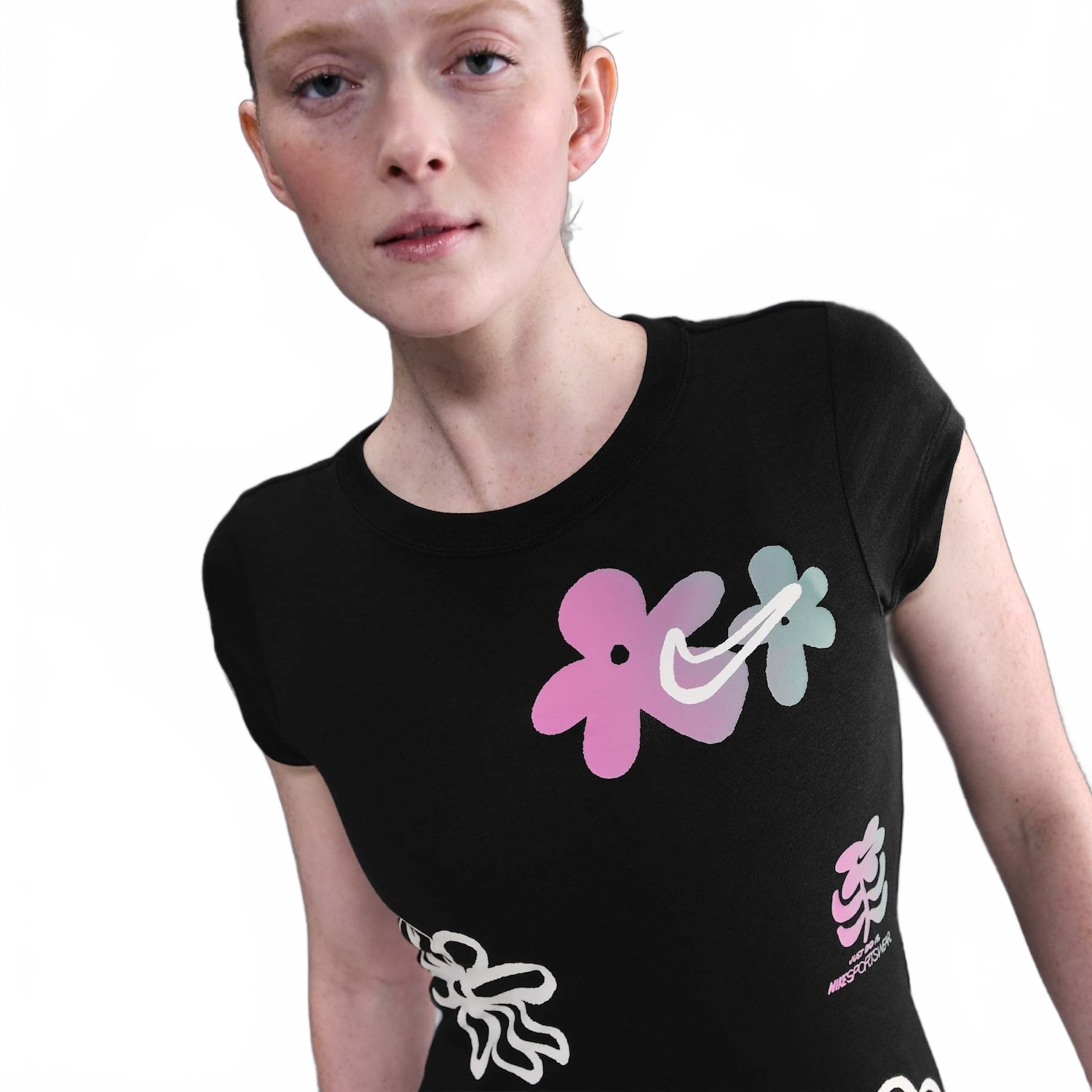 Imagem principal Camiseta Nike Sportswear Baby Look Feminina Nike Sportswear Azul