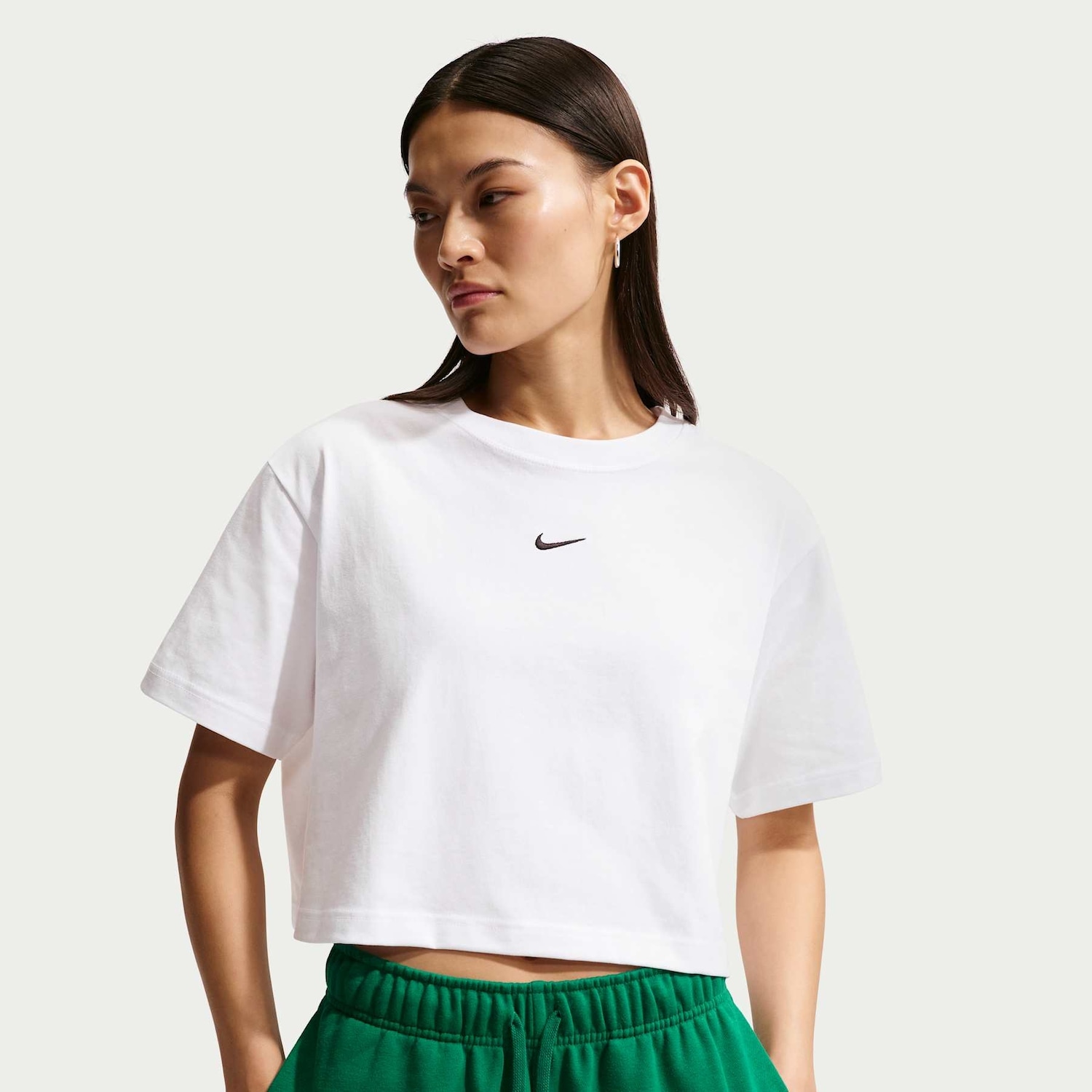 Imagem principal Camiseta Cropped Nike Sportswear Classic Feminina Nike Sportswear Branco