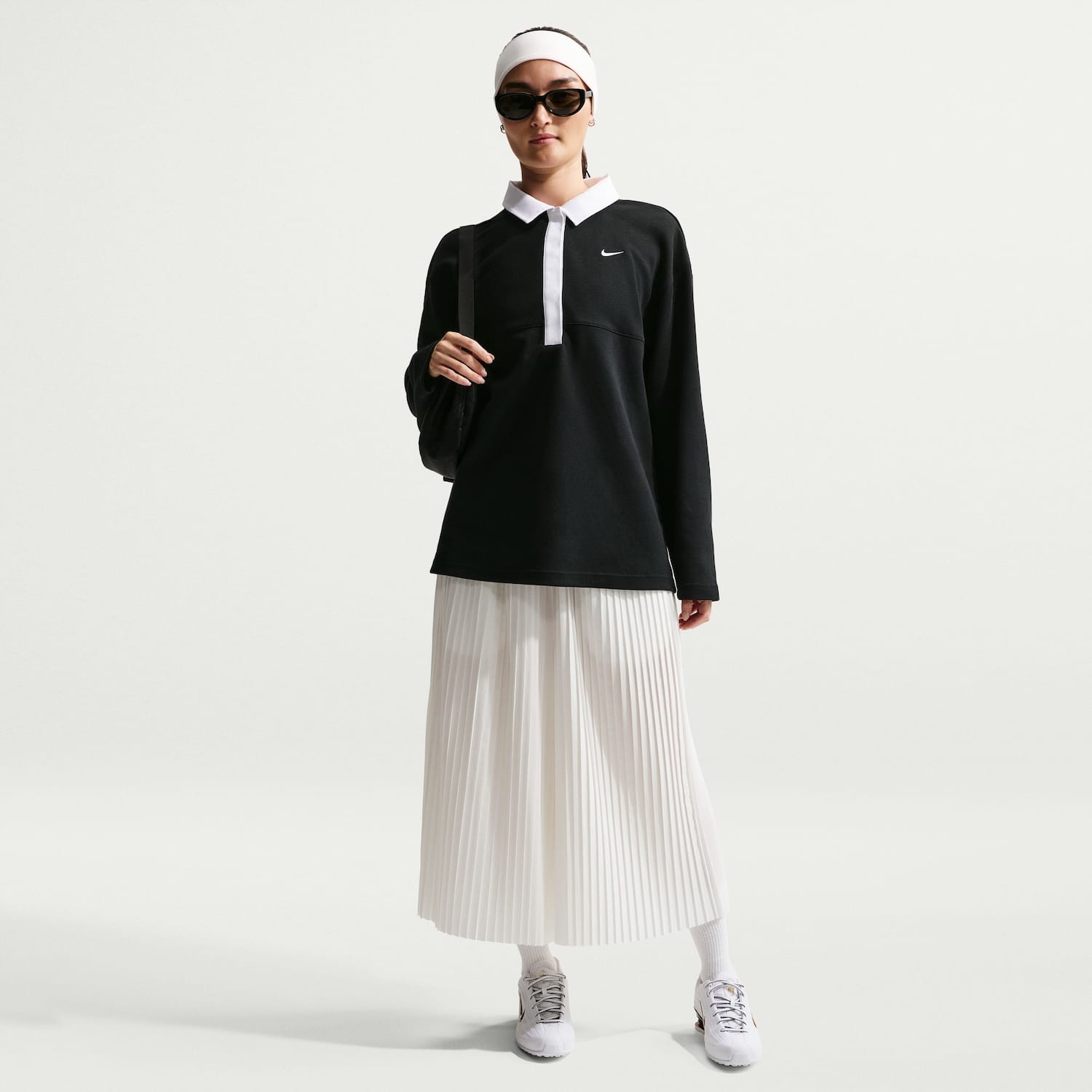 Camisa Polo Nike Sportswear Street Essentials Oversized Feminina