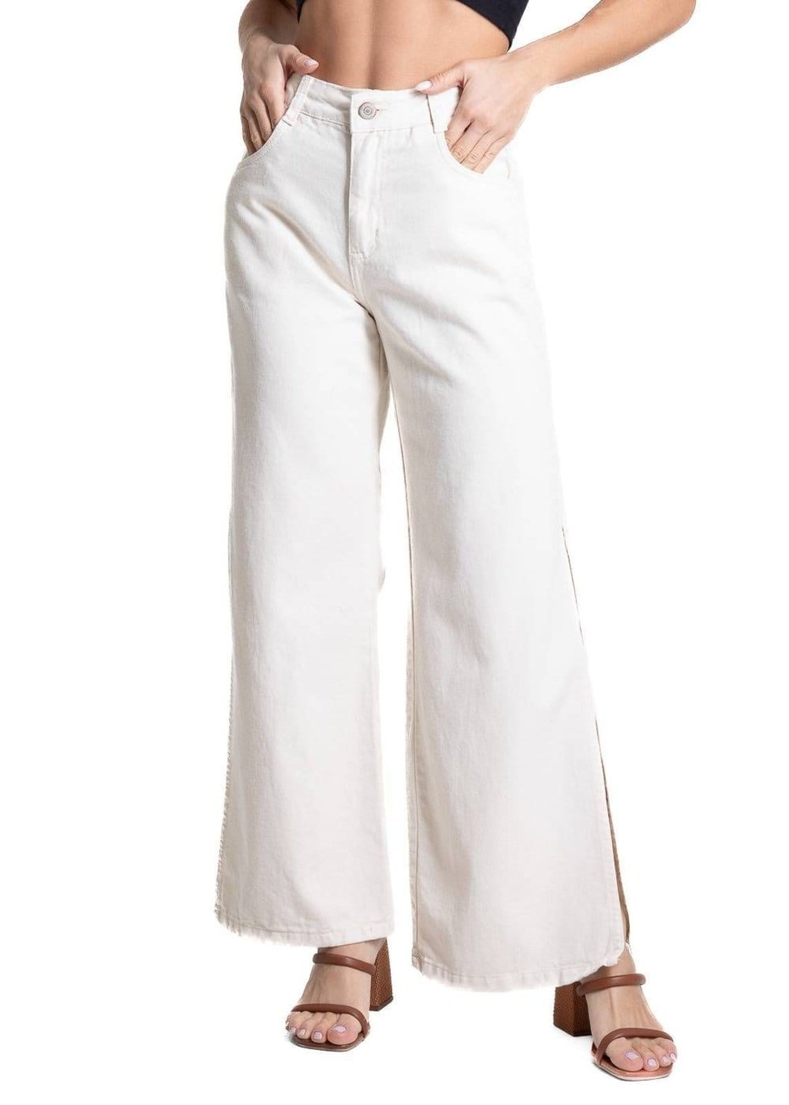 Calça Sarja Sawary Wide Leg Petit - 281797