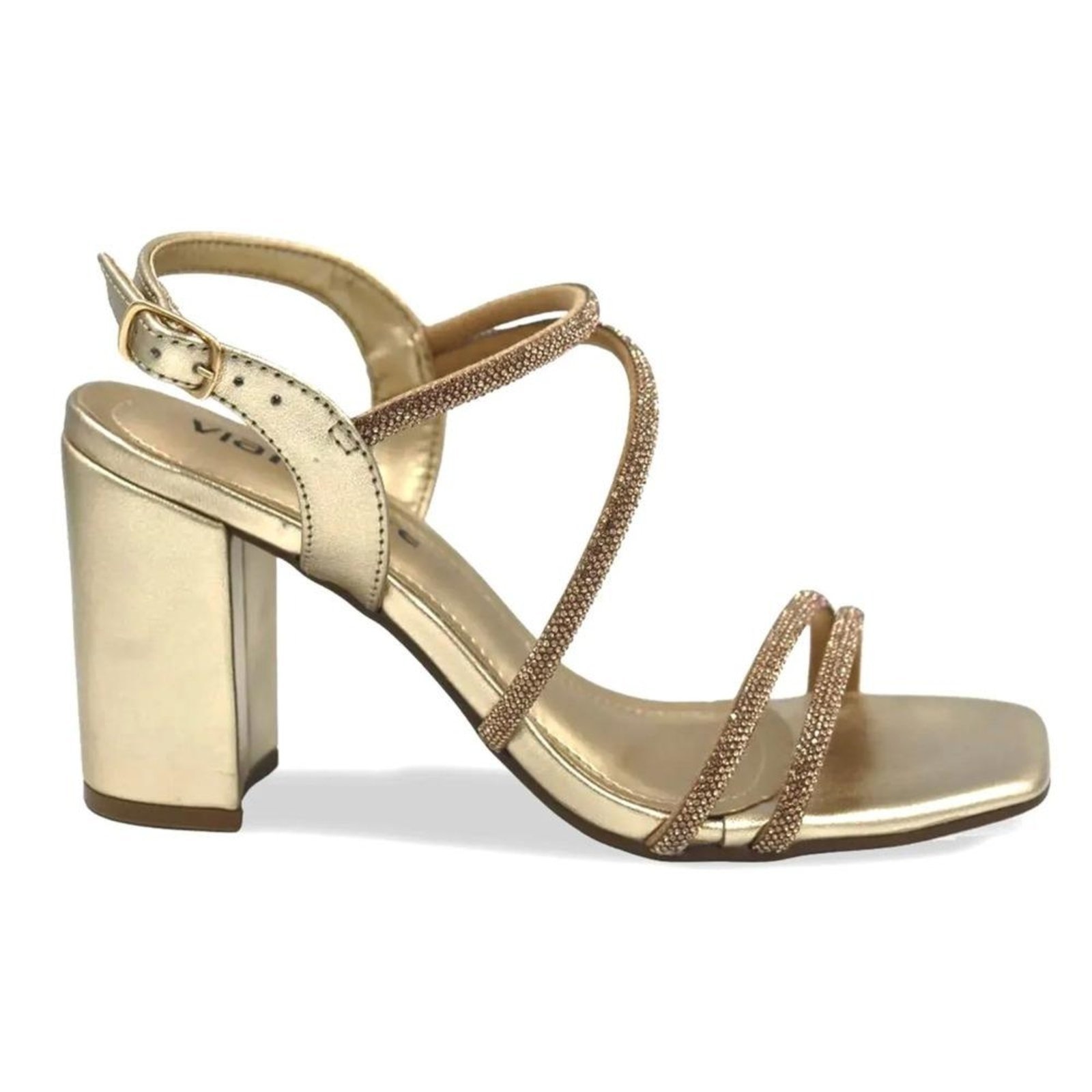 Imagem principal Sandália Via Marte Bico Quadrado Feminina VIA MARTE dourado