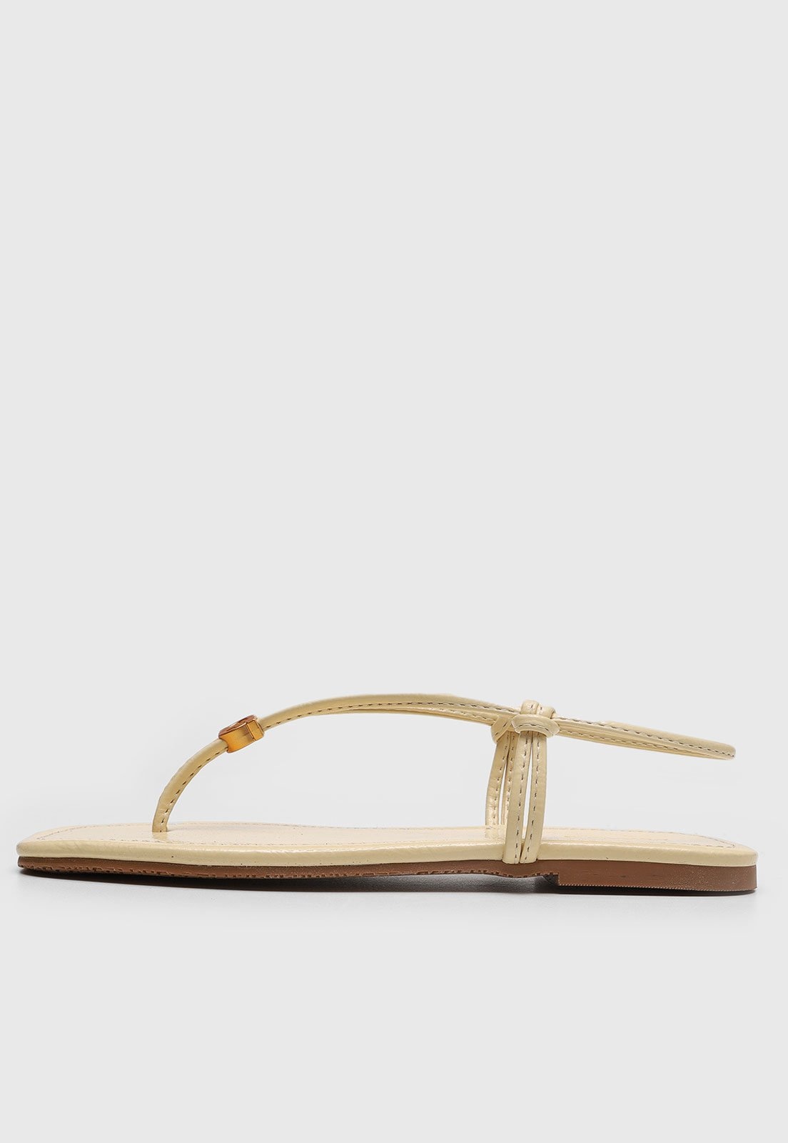 Imagem principal Rasteira Feminina Degalls Fechada Ponta Quadrada Amarela Degalls amarelo