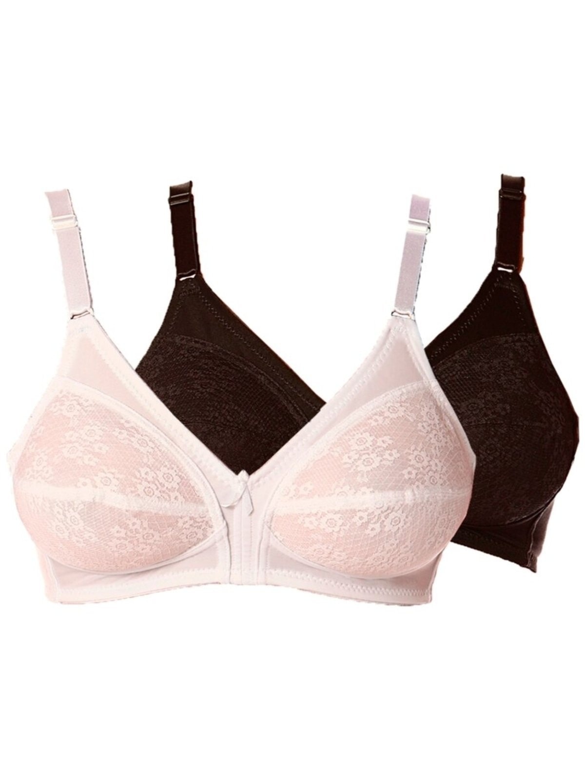 Imagem principal Kit com 2 Sutiãs Sustentação Colonial Demillus 61383/78383 Taça B Demillus branco