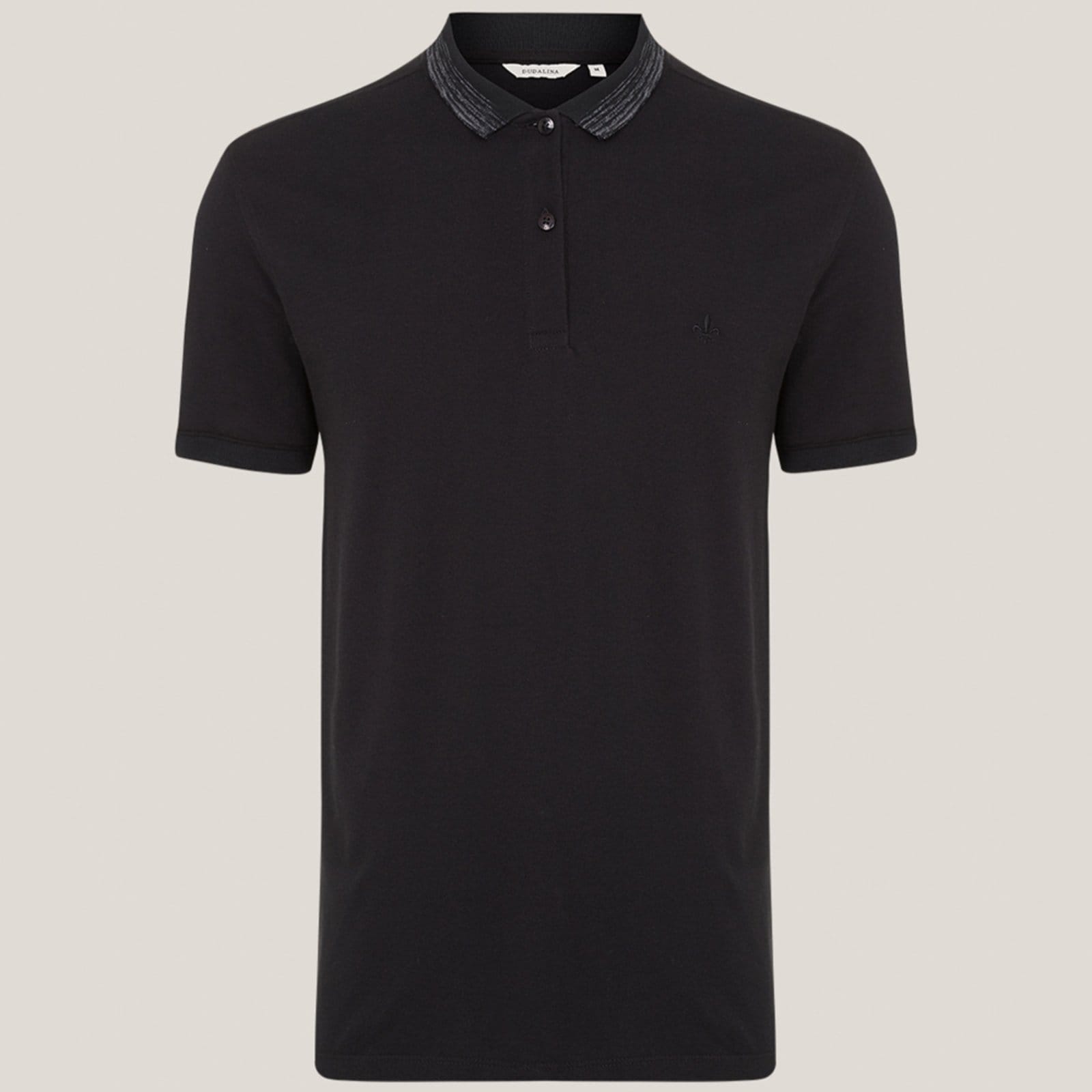 Camisa Polo Dudalina Jacquard Rajado In25 Masculino
