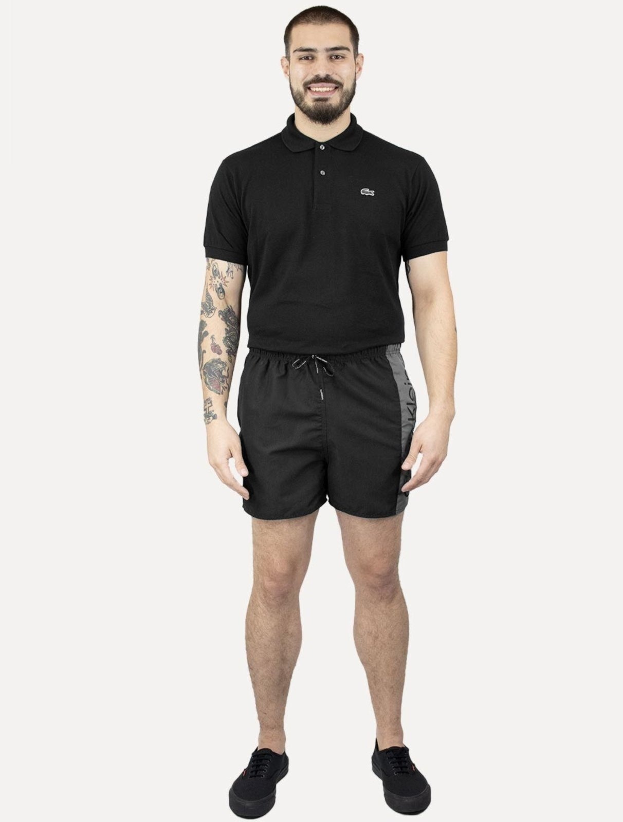 Imagem principal Short Calvin Klein Swimwear D Água Grey Vertical Preto Calvin Klein preto grey