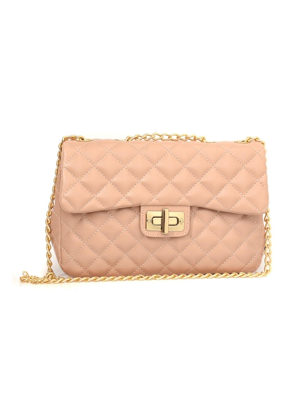 Imagem principal Bolsa Transversal Feminina Maria Milão Matelassê Maria Milão nude/rosa/rosê nude