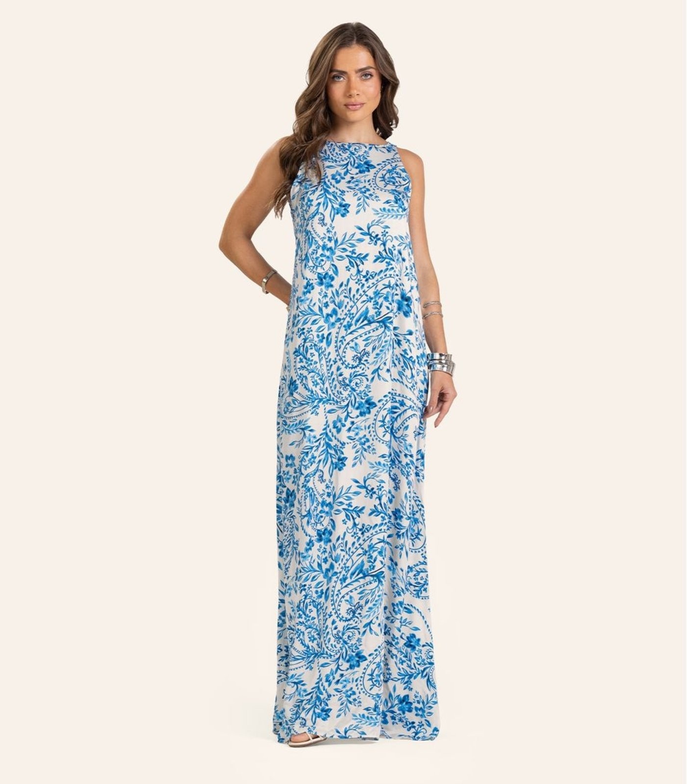 Imagem principal Vestido Viscose Khyara Longo Feminino Endless Endless bege