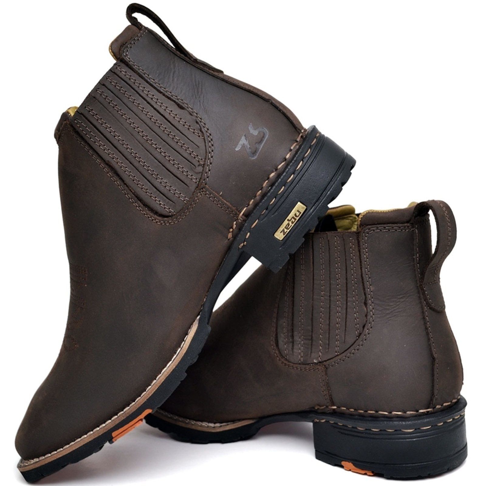 Imagem principal Bota Botina Zebu Tenis Casual Original 57020 Graxo Relaxado café