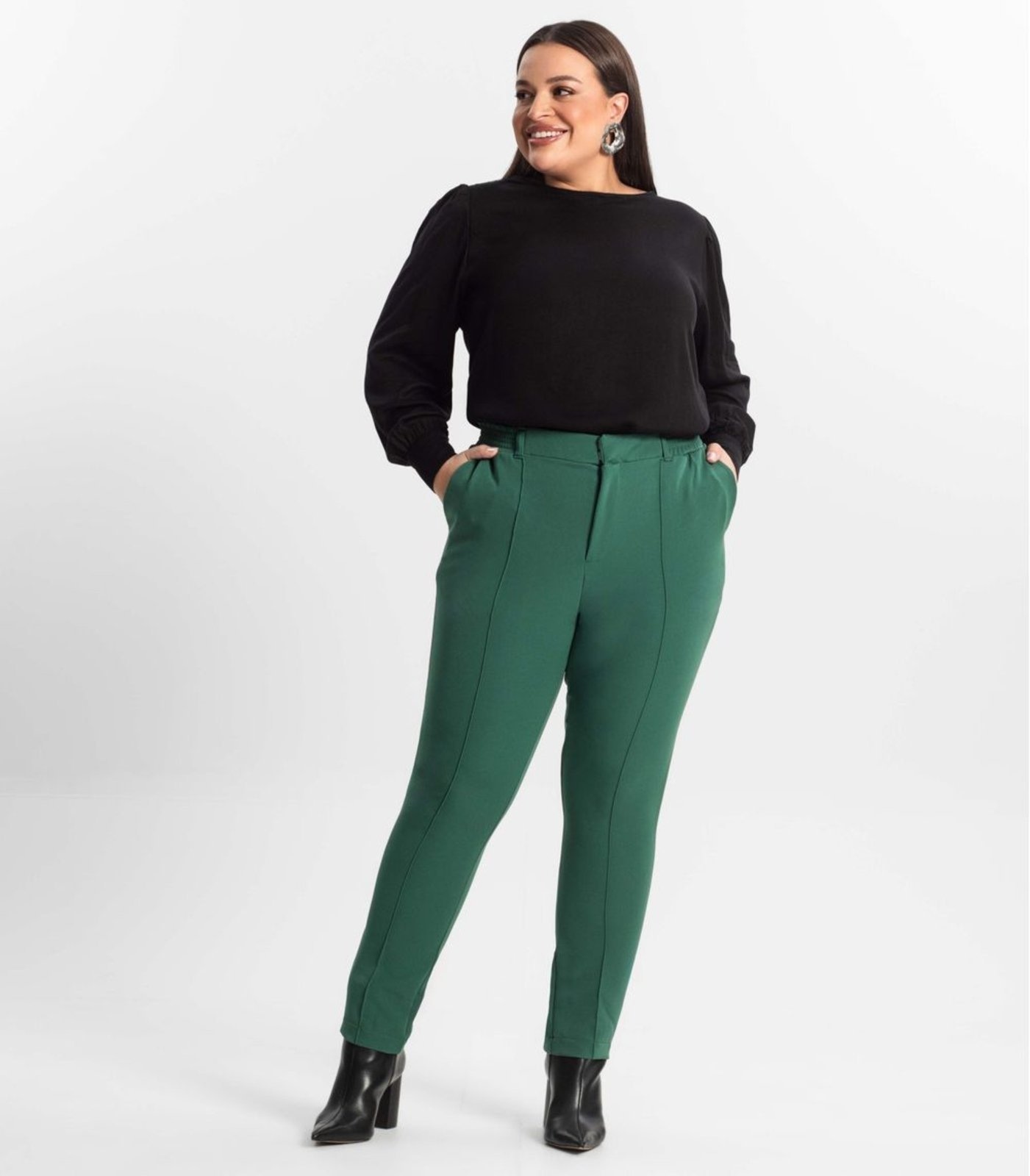 Imagem principal Calça Alfaiataria Plus Size Secret Glam Secret Glam verde
