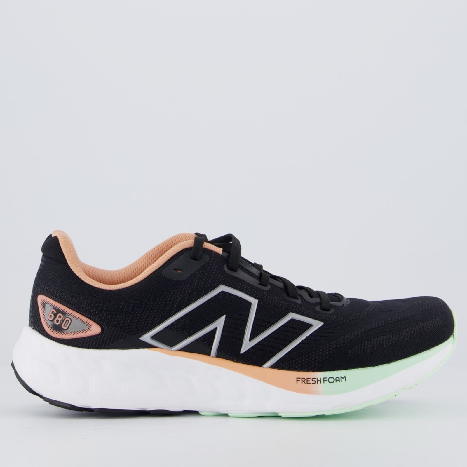 Imagem principal Tênis New Balance Fresh Foam 680 V8 Feminino Preto e Rosé New Balance preto rosé