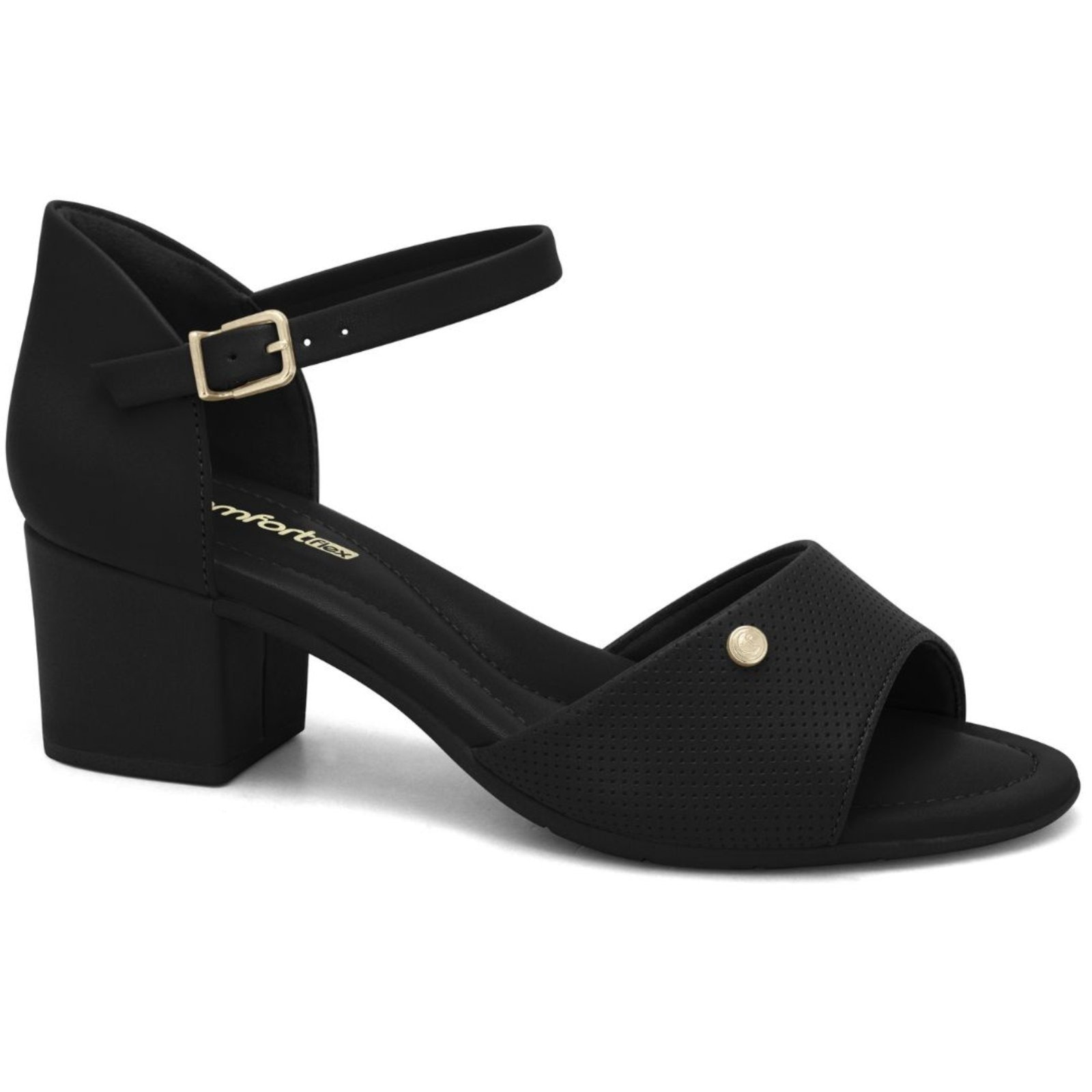 Imagem principal Sandália Feminina Preta Comfortflex 2557405-2 Comfortflex preto