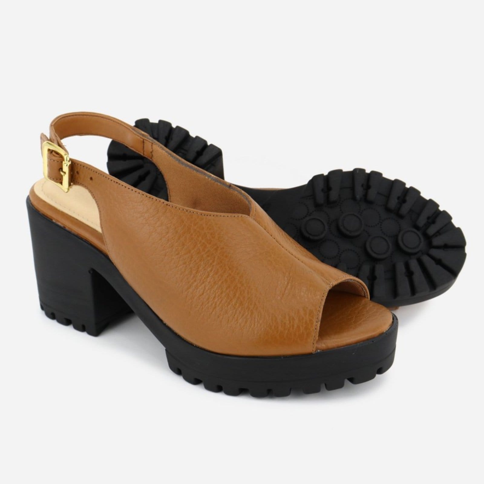 Tamanco Feminino Tratorada Couro Maria Paula Conforto