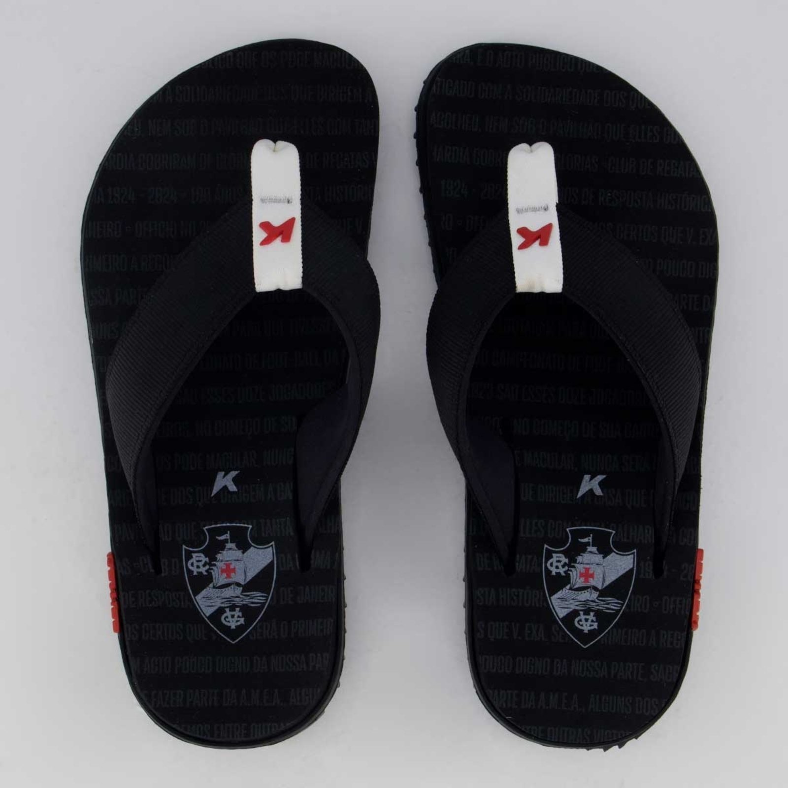 Imagem principal Chinelo Kenner Kivah Vasco e Branco 745 preto